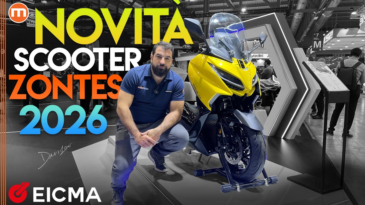 Scooter Zontes 2026 | Le novità delle serie 552, 368 e 125 a EICMA 2025