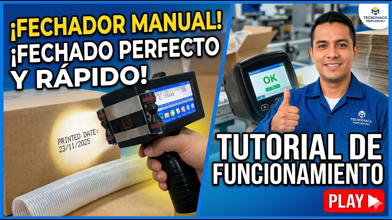 🌟MANUAL DE FUNCIONAMIENTO FECHADORA MANUAL INKJET - INYECCION DE TINTA