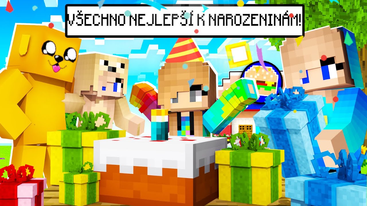 UDĚLAL JSEM NEJLEPŠÍ NAROZENINOVOU OSLAVU PRO BABY ANNIET V MINECRAFTU!🎉 @AnnieTka