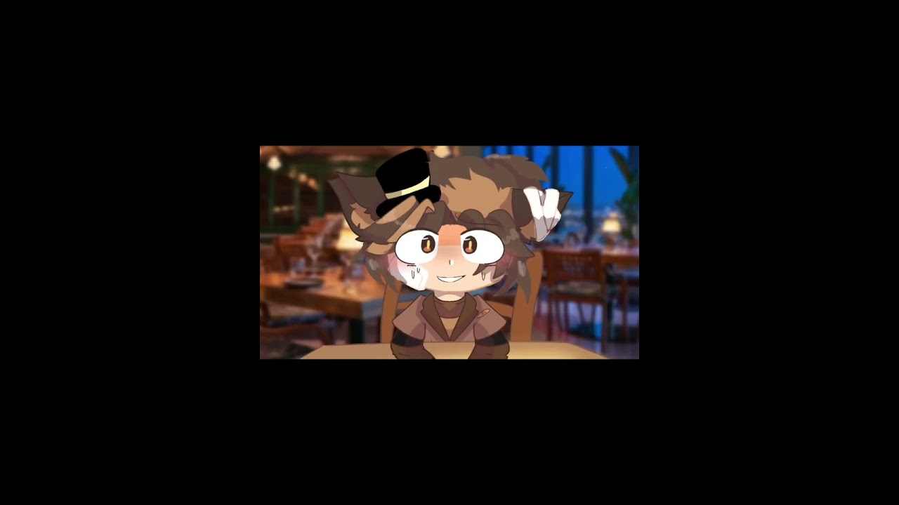 I tried to get waiter&rsquo;s attension by blinking in morse code // Gacha #fypシ #animation #flipaclip
