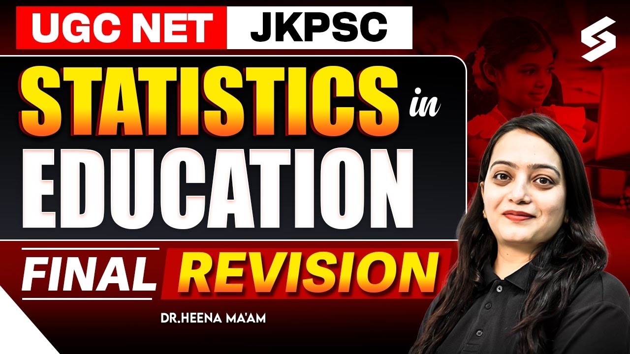 UGC NET/ JKPSC Education Marathon Class 2025 | Statistics in Education UGC NET by Dr.Heena Mam