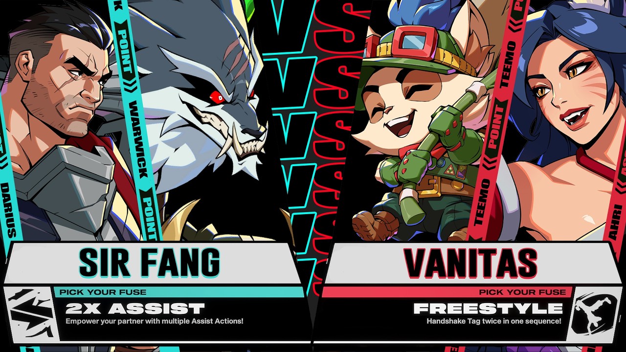 SirFang (Warwick / Darius) vs Vanitas (Teemo / Ahri) - 2XKO