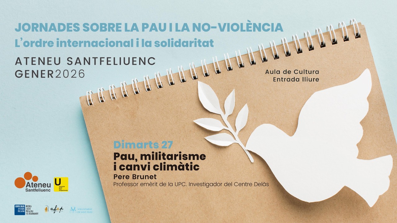Jornades sobre la Pau i la No-violència 2026 · Dia 27