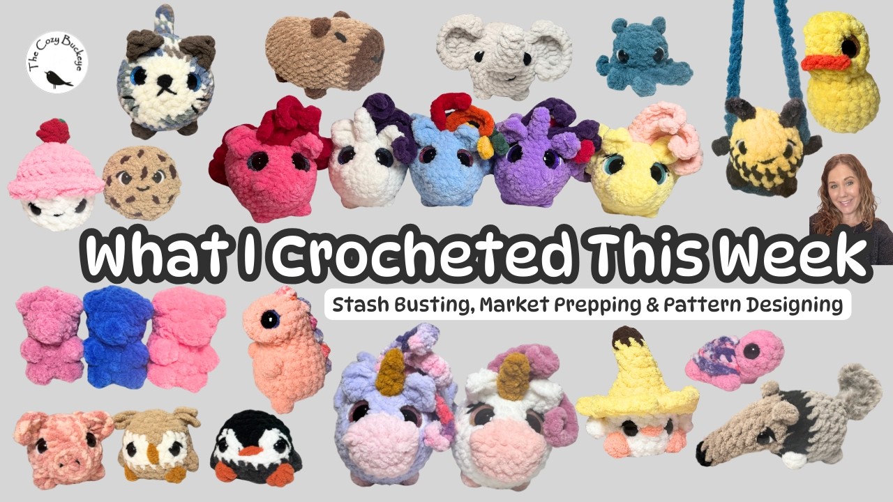 What I Crocheted This Week | 17 Quick Market Makes + Scrap Buster Crochet Ideas
