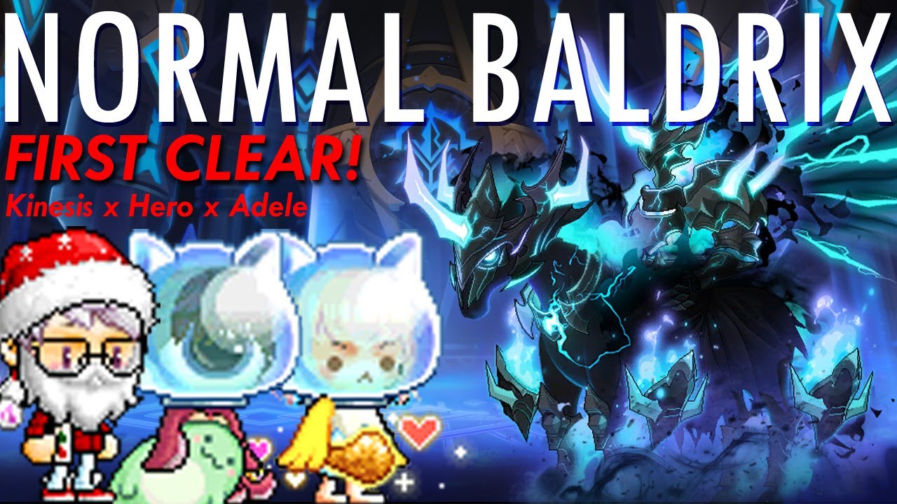 Maplestory Reboot Kronos Normal Baldrix FIRST CLEAR (Kinesis x Hero x Adele)