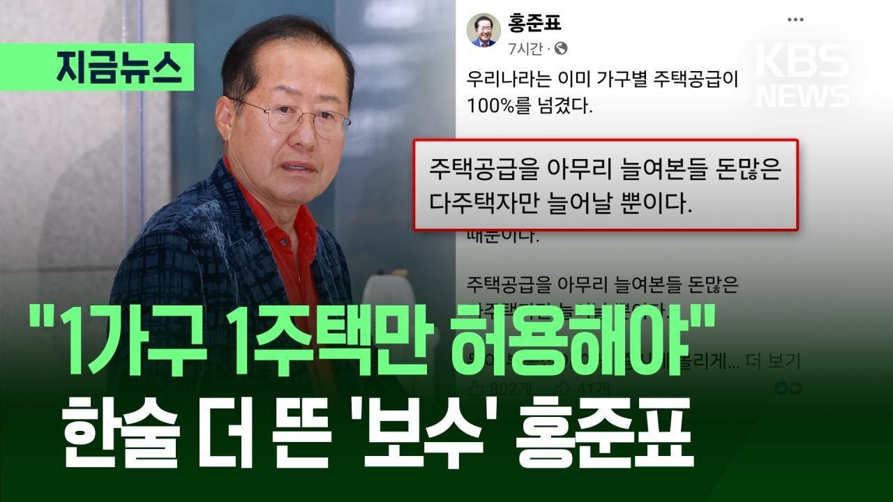 [지금뉴스] 아예 1가구 1주택만 허용하라?&hellip;한술 더 뜬 &lsquo;보수&rsquo; 홍준표 / KBS 2026.02.04.