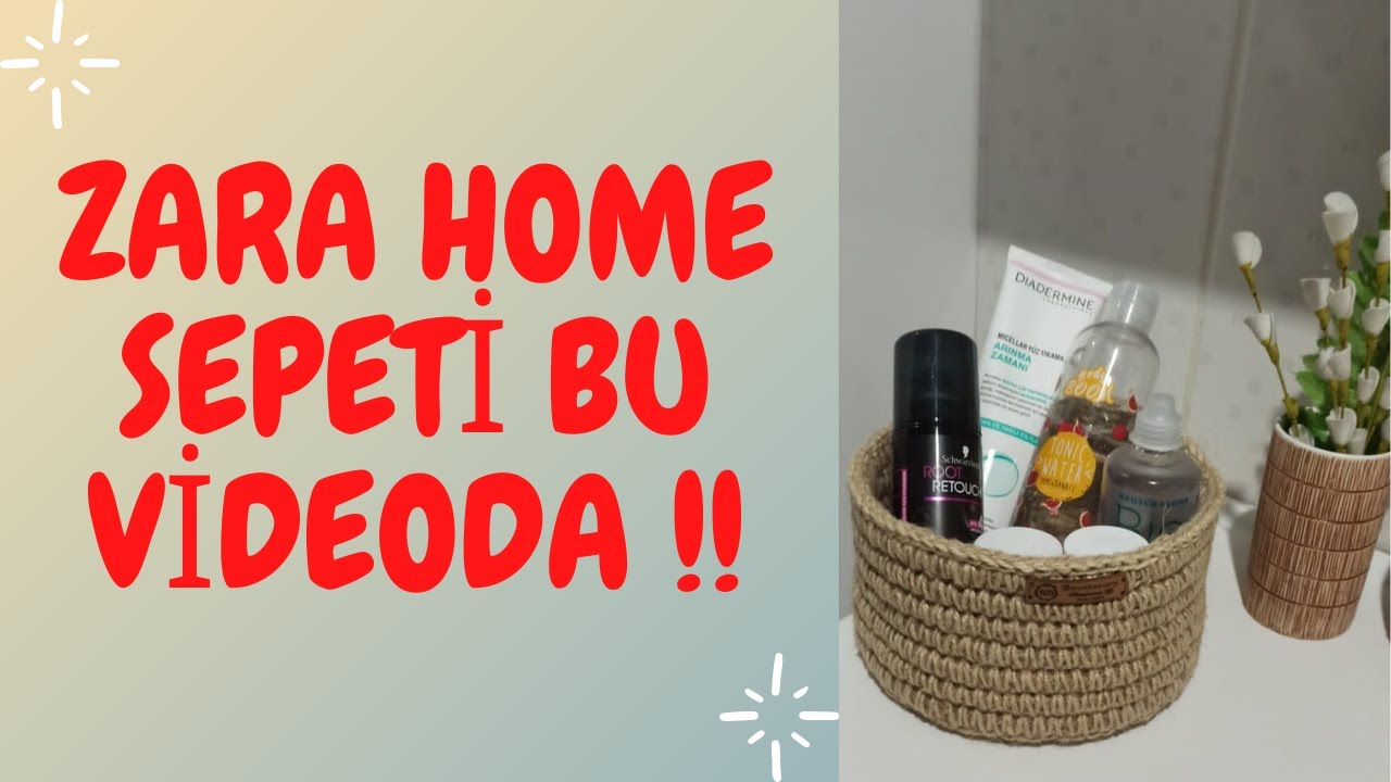 HALAT VE JÜT İPLE DEKORATİF SEPET YAPIMI!!
