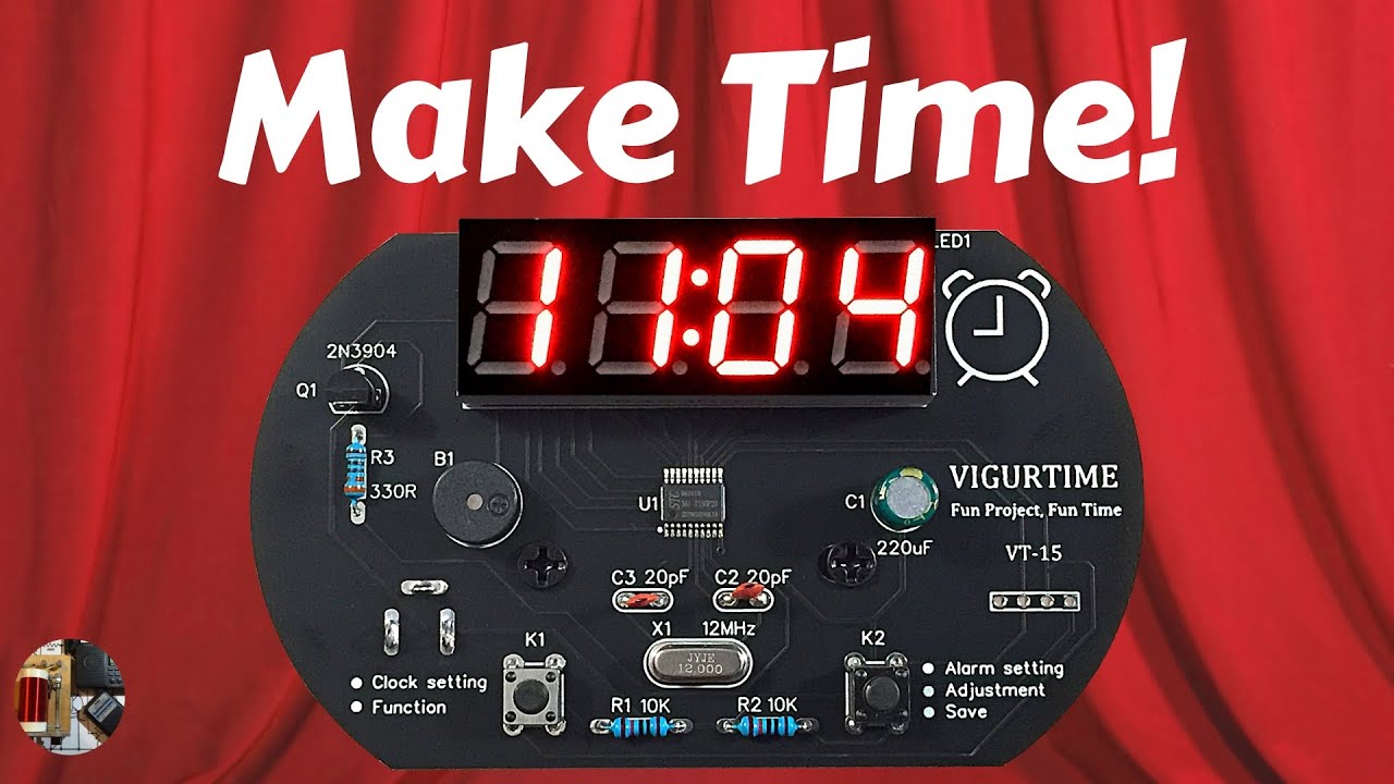 VIGURTIME VT-15 DIY Alarm Clock Soldering Kit