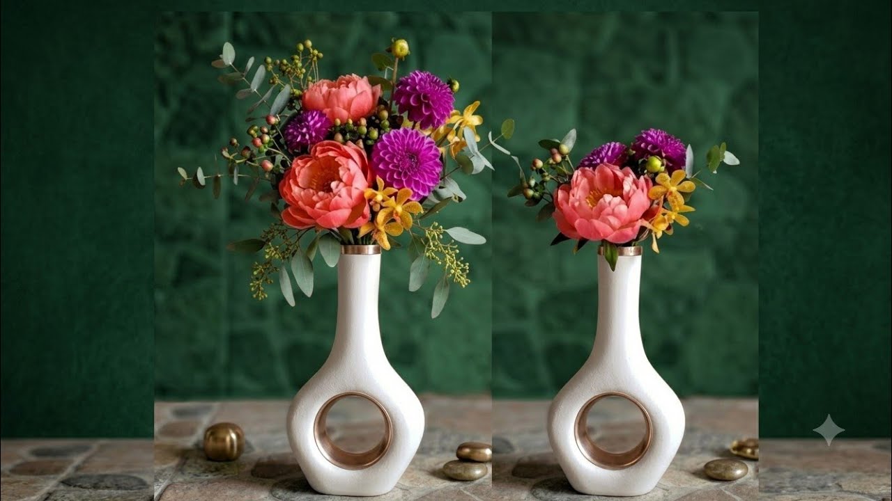 DIY Floreros de Yeso de LUJO | High-End Plaster Vases DIY