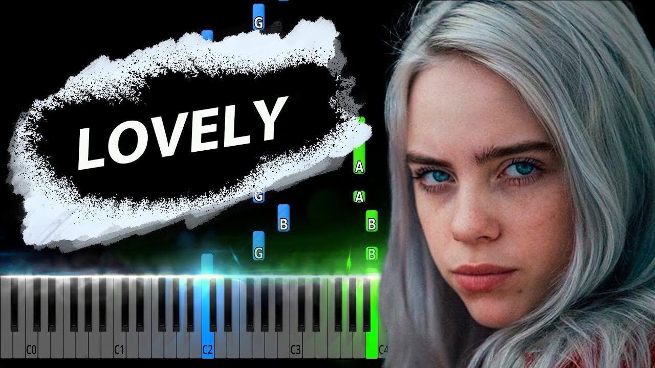 Billie Eilish, Khalid - lovely Piano Tutorial