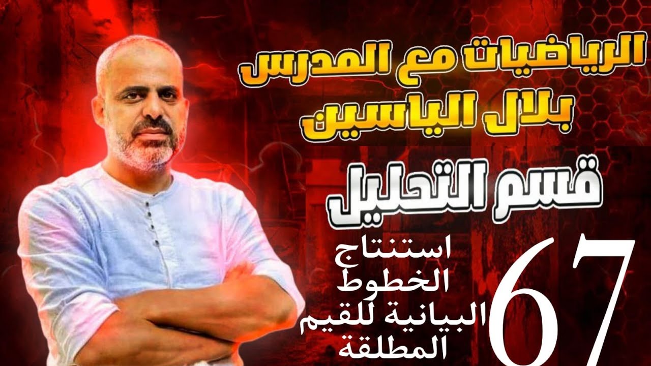 دورة 24 تحليل رياضي استنتاج الخطوط البيانية للقيم المطلقة