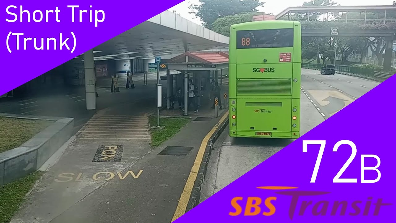 Singapore SBS Transit Short Trip (Trunk) Bus Service 72B Route Visual