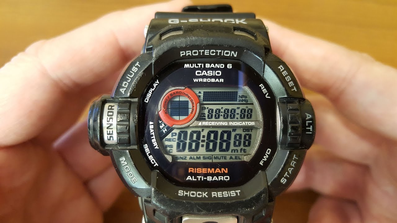 Casio G-Shock GW-9200-1ER RISEMAN - test wyświetlacza i modułów [PL]