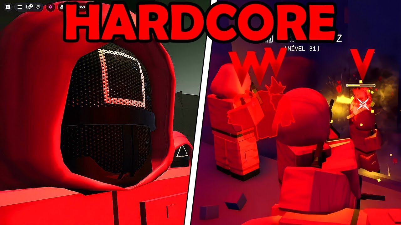 PRIMEIRA VEZ de GUARDA no HARDCORE PÓS ATUALIZAÇÃO do INK GAME! Squid Game do Roblox!