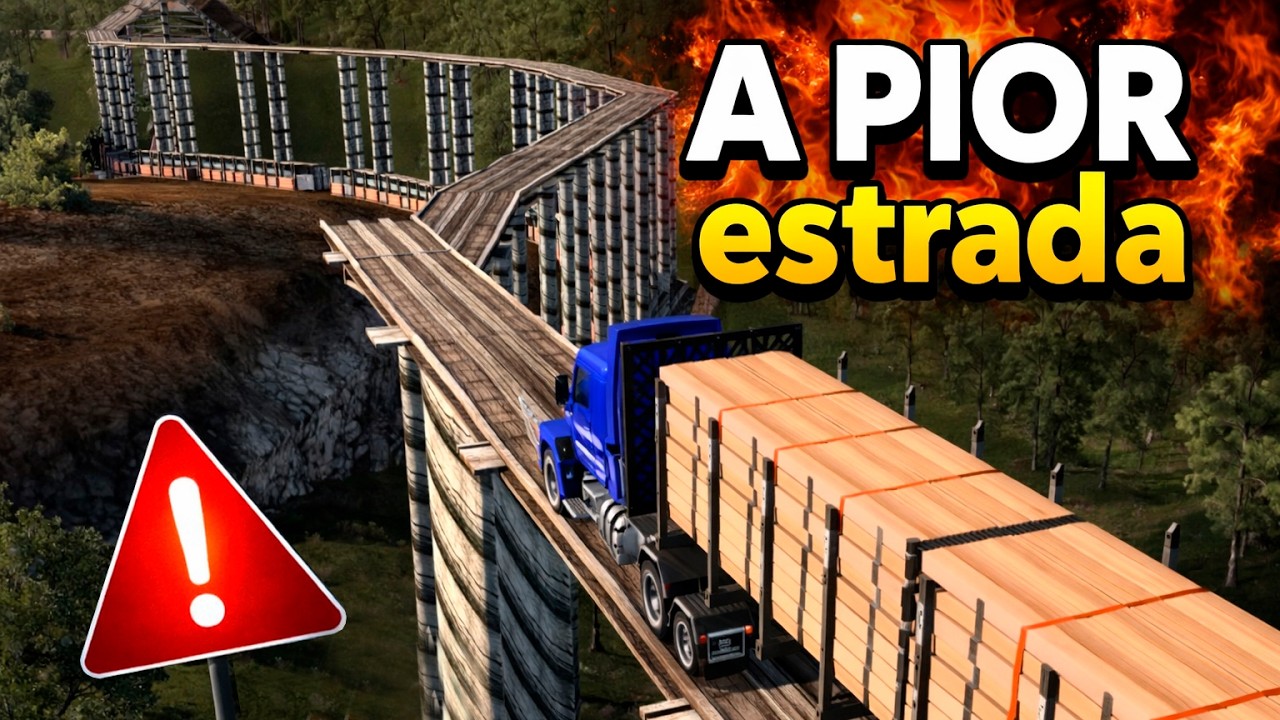 A PIOR E A MELHOR ESTRADA DO EXPLORANDO A AMÉRICA 😂🚛 | ETS2