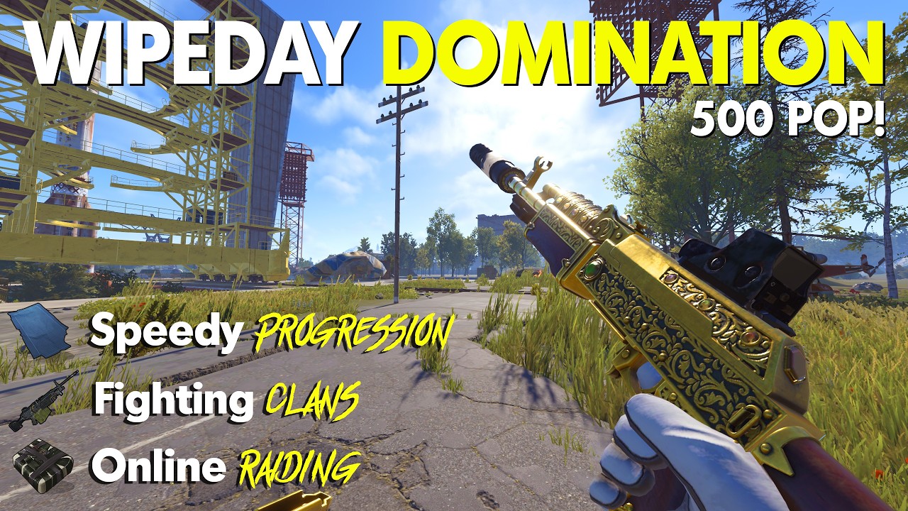 FRESH WIPE DOMINATION vs MASSIVE GROUPS | Vanilla Official Rust