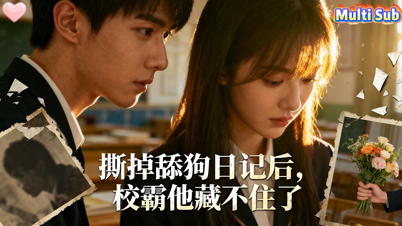 女孩前世爲校草傾盡所有，換回家破人亡。重生回高三，她撕碎舔狗日記，專注學業、手撕仇人，卻發現清冷校霸一直在身後。原來前世替她收屍的人，這輩子不能再錯過。#短劇 #愛情 #甜寵 #復仇 #校園