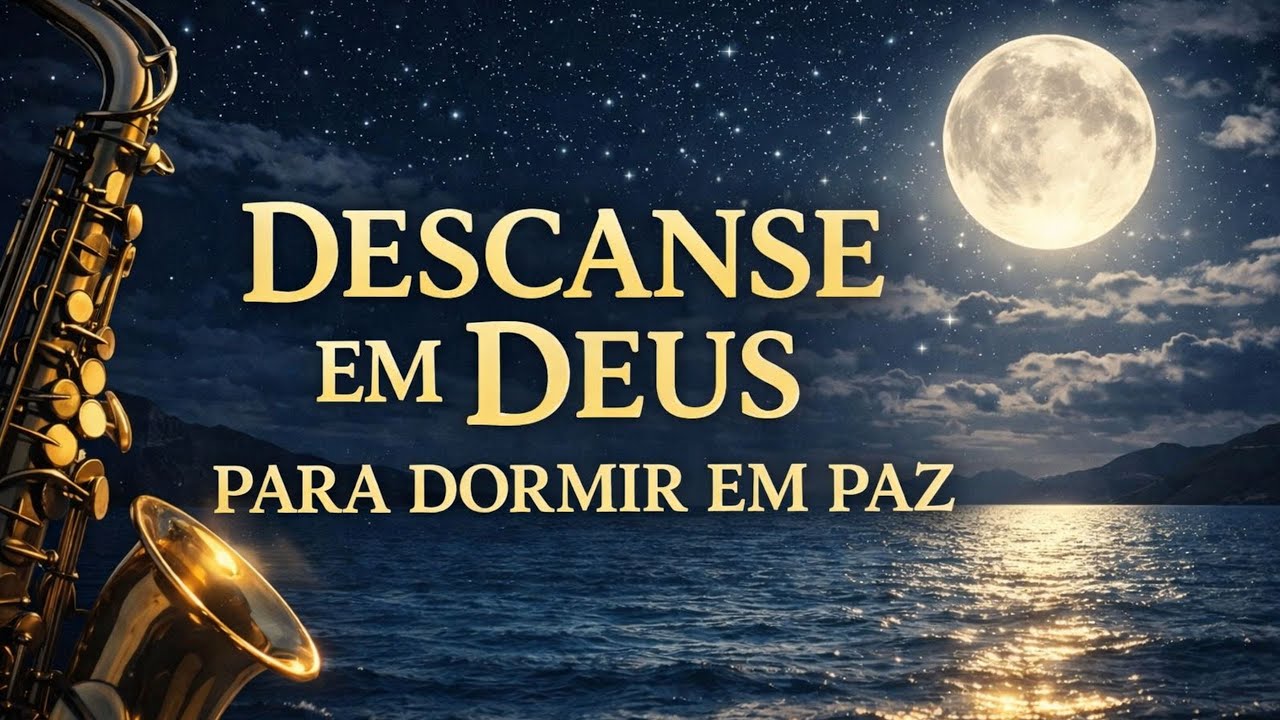 DESCANSE EM DEUS AGORA 🌙 | Louvor Instrumental Suave para Oração e Sono (3 Horas)