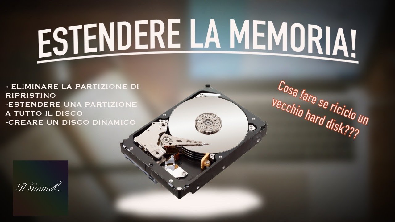 ELIMINARE LA PARTIZIONE DI RIPRISTINO & ESTENDERE LA MEMORIA SU TUTTO L'HARD DISK|TUTORIAL