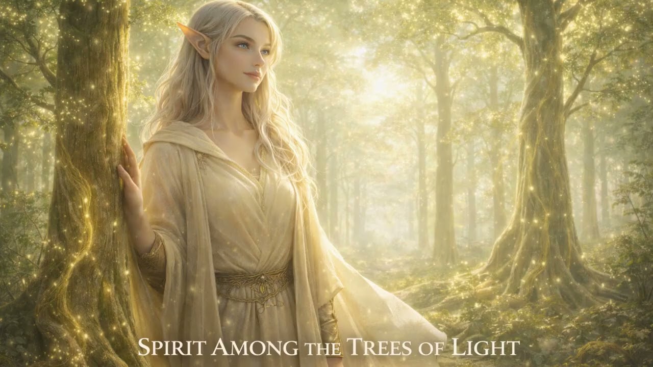 Spirit Among the Trees of Light (Arúvae Selúmin) | Sacred Elven Forest Fantasy Ambient