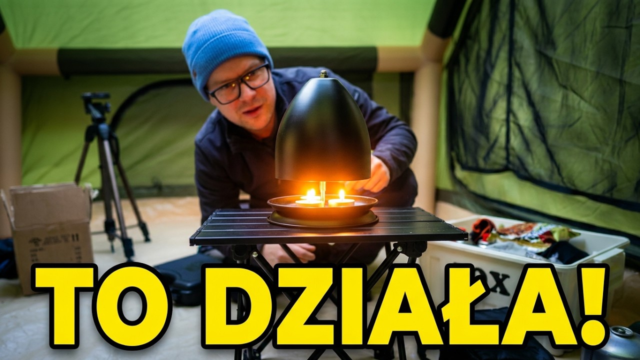 Ogrzewanie namiotu za grosze