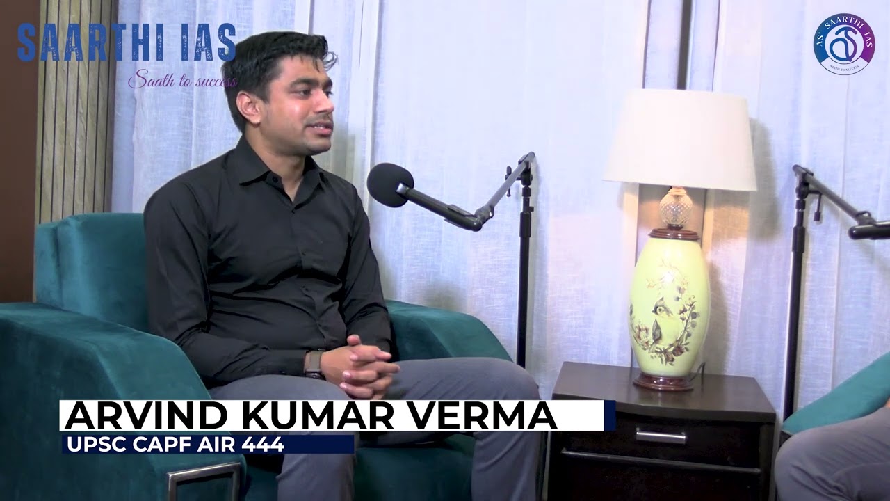 AIR-444 (UPSC CAPF) ARVIND KUMAR GRATITUDE EXCHANGE AT SAARTHI IAS (JAIPUR).