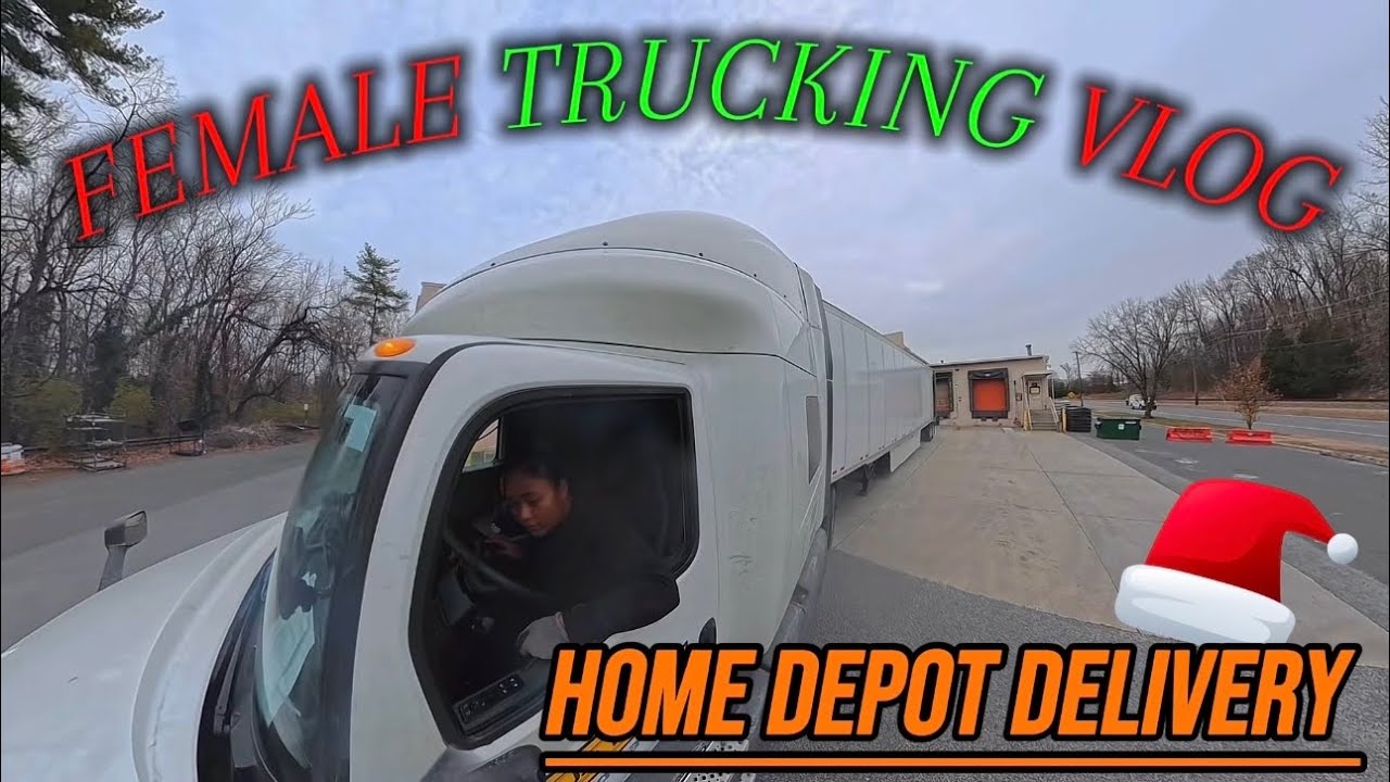 Женщина-дальнобойщица: доставка в Лоунсайд, Нью-Джерси | Home Depot | JB Hunt 🚛