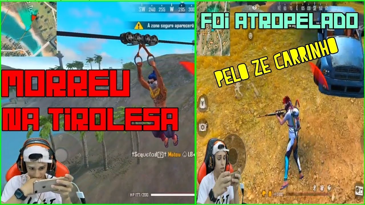 NOBRU - 5 MORTES ENGRA&Ccedil;ADAS QUE DEIXARAM O NOBRU SEM PALAVRAS NA LIVE AO VIVO FREEFIRE