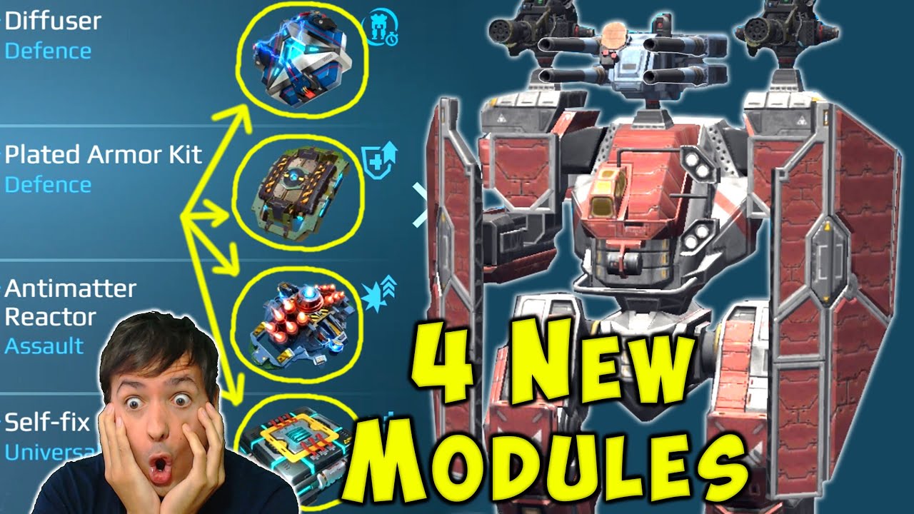 4 NEW Titan Modules? War Robots [5.7] Test Server Gameplay WR
