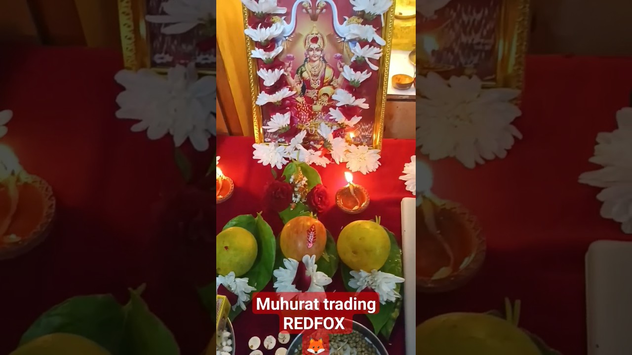 muhurat trading at REDFOX #trading #investment #muhurat #minivlog #diwalidecoration #celebration
