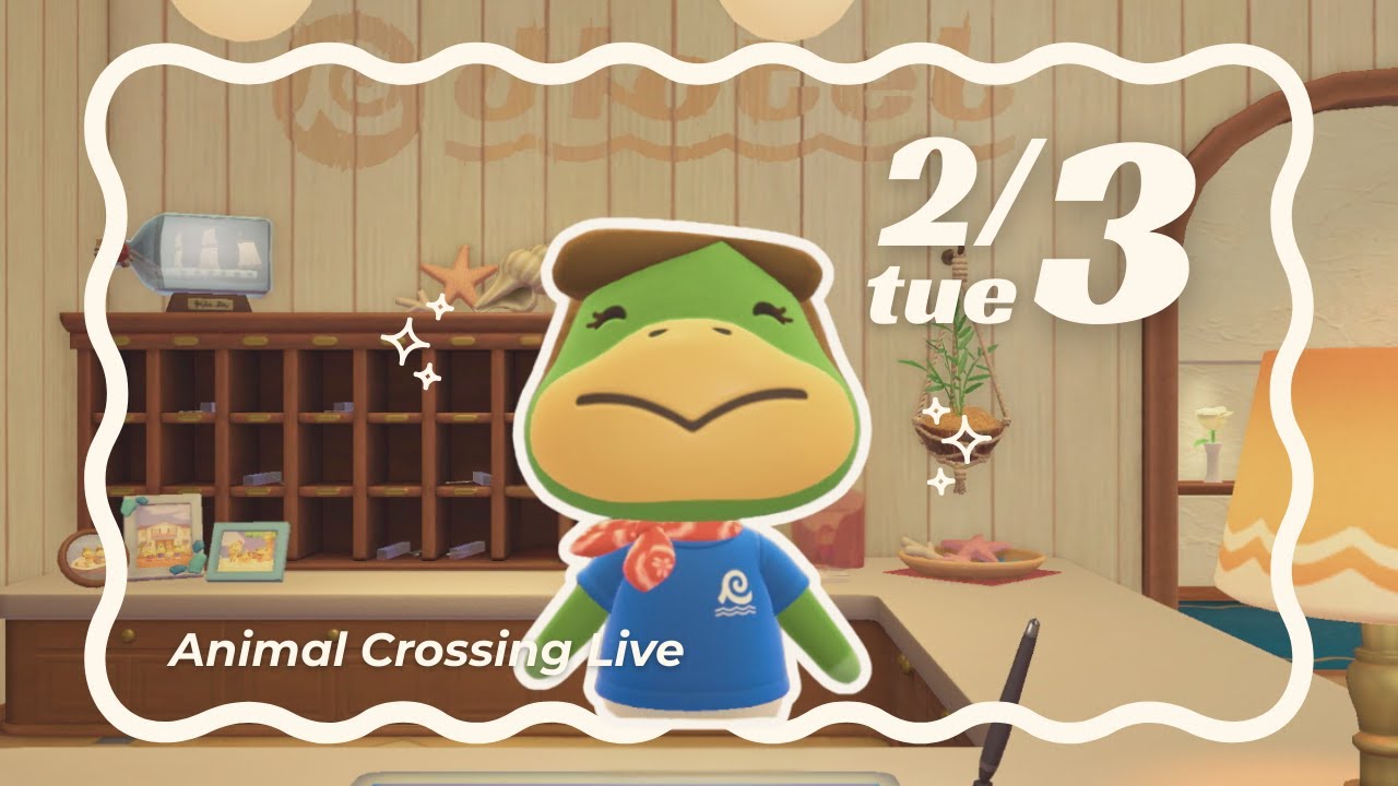 あつ森ライブ | 2/3 tue  のんびりいつものたぬき島🐻