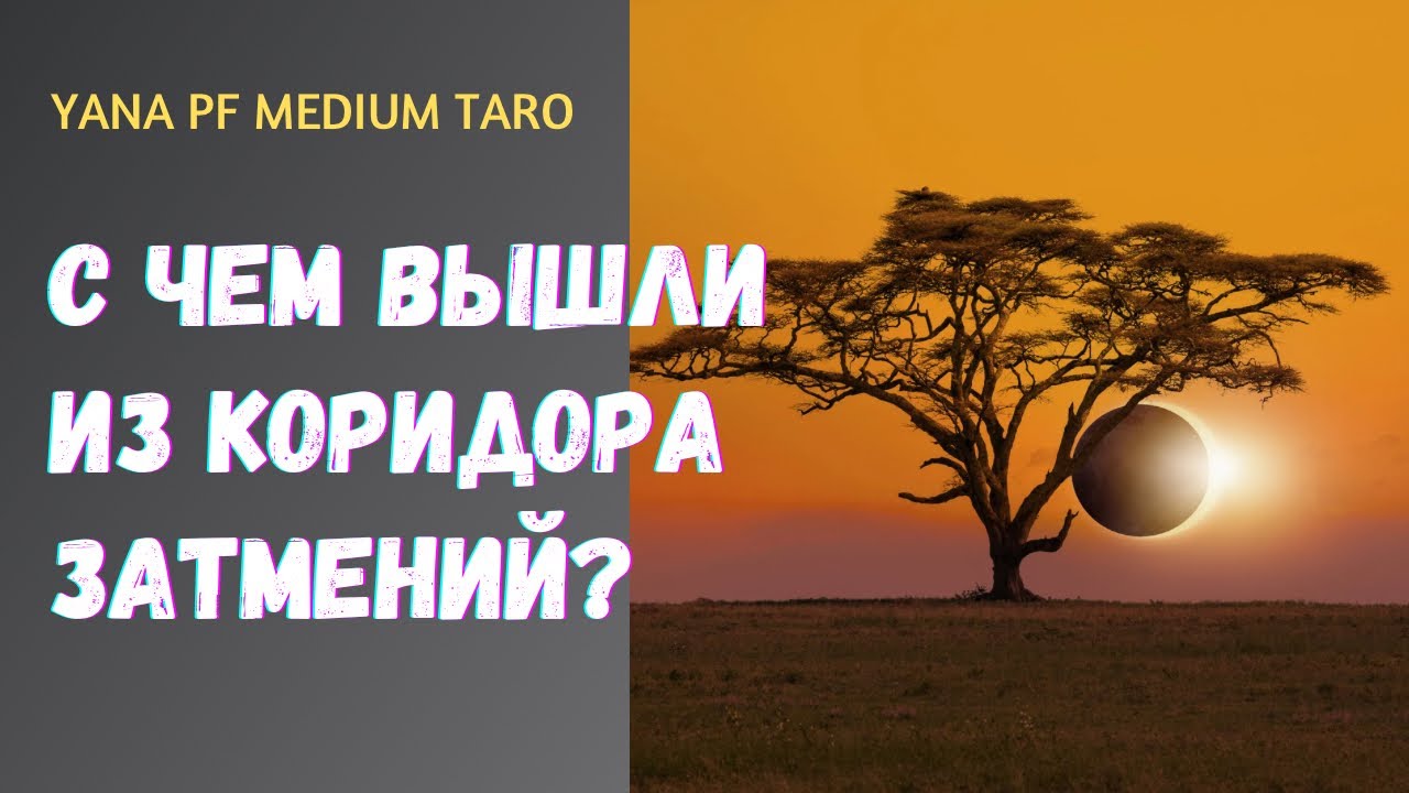 #ТАРО 🌓 🌞 С ЧЕМ ВЫШЛИ ИЗ КОРИДОРА ЗАТМЕНИЙ❓