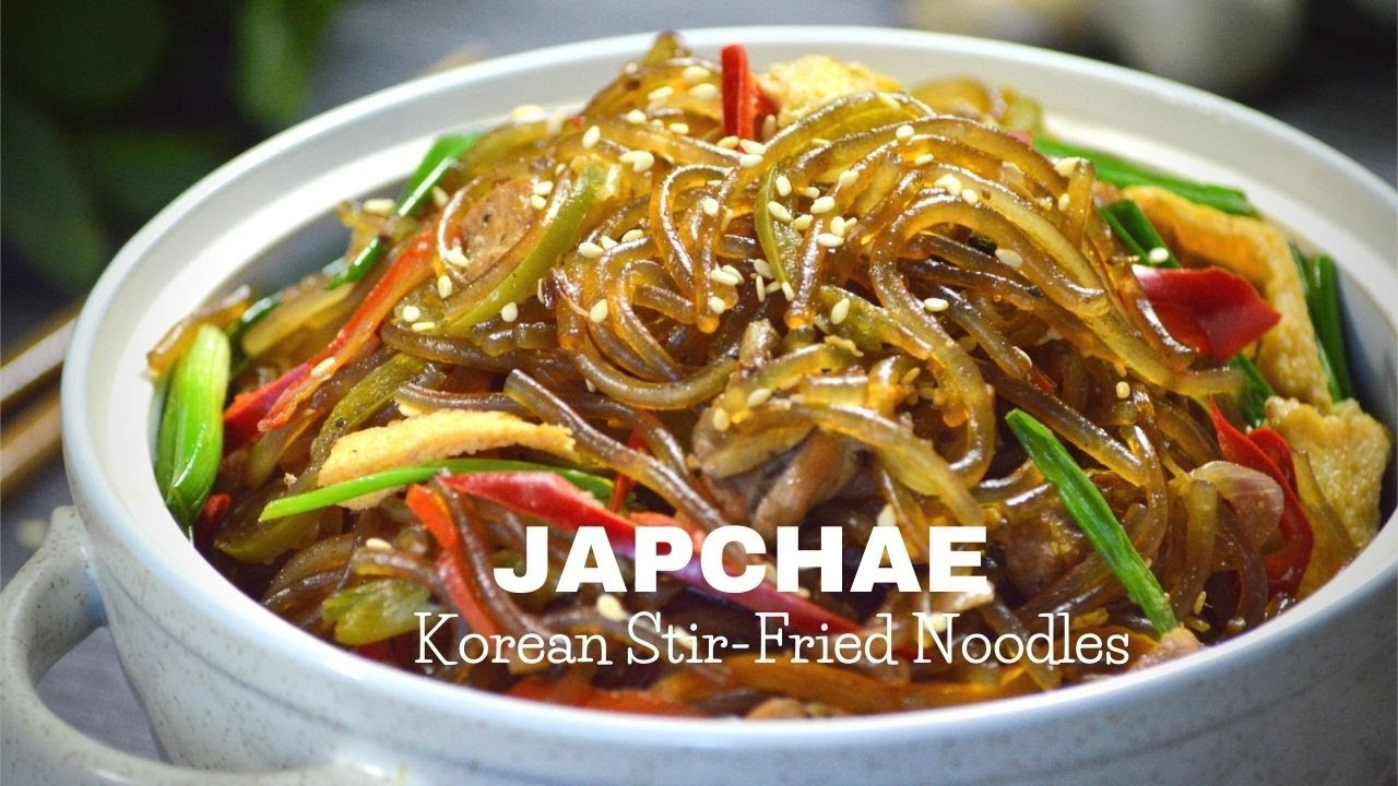 Japchae ~ Korean Stir-fried Noodles ~ How to make Korean Glass Noodles ~Shanaz Rafiq Recipe Videos