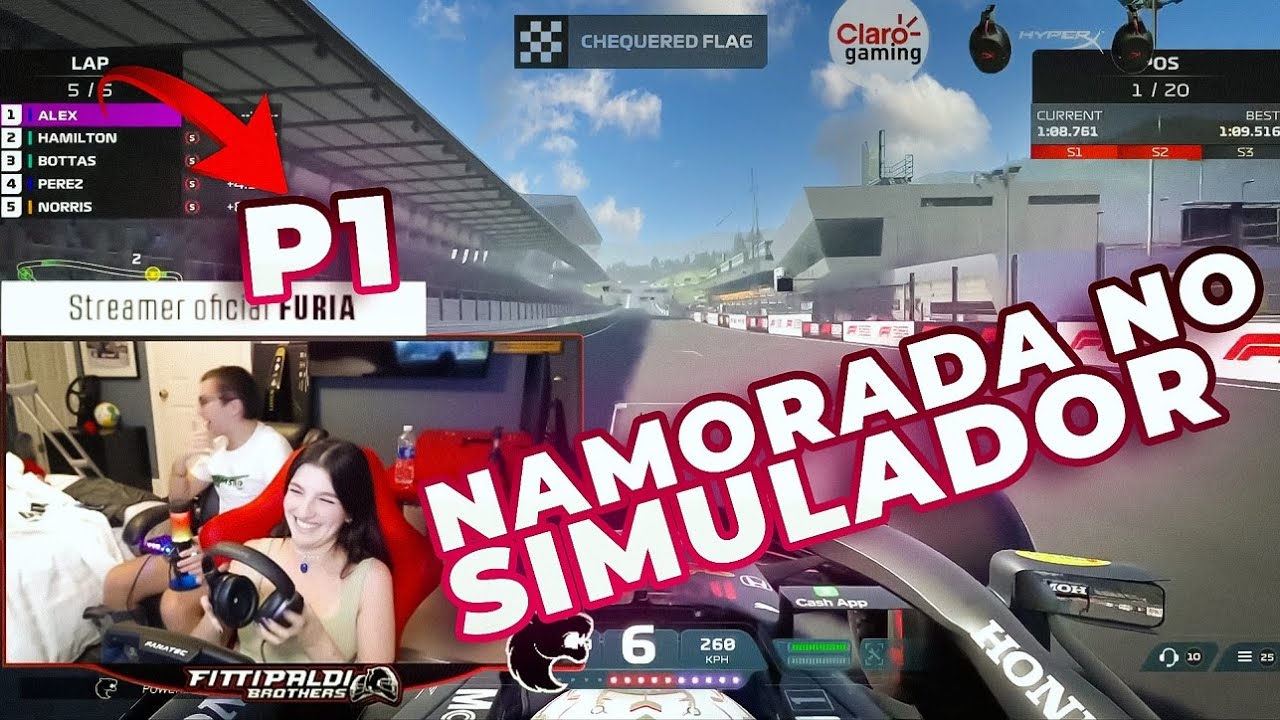 PRIMEIRA VITÓRIA DA MINHA NAMORADA NO F1 2021!
