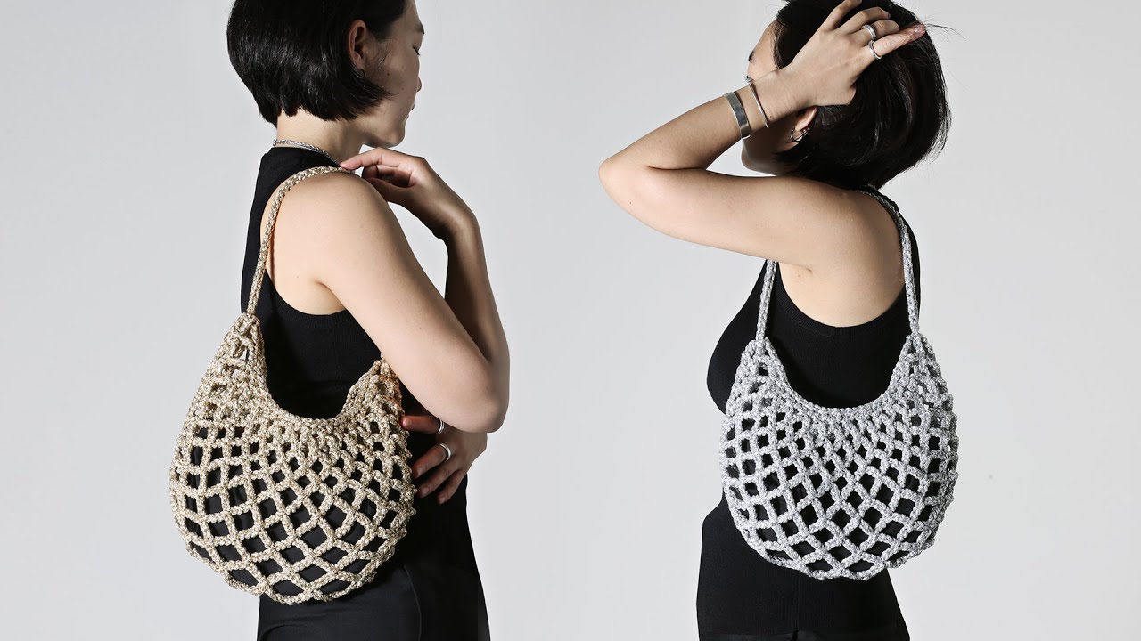 여름은 더 가볍고 빛나야 한다 | 글리터 네트 호보백 (Glitter Net Hobo Bag)