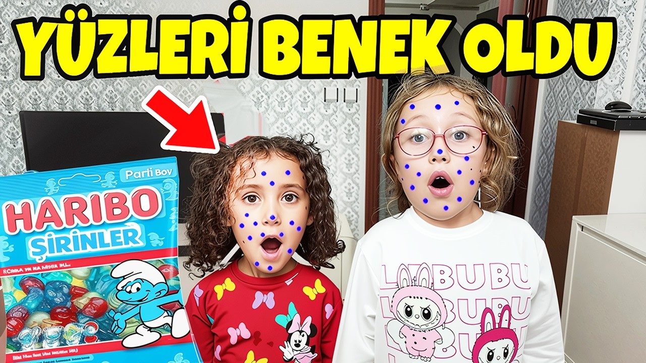 BAHAR VE BANU ALYA JELİBON YEDİ !! YÜZLERİ BENEK BENEK OLDU !!