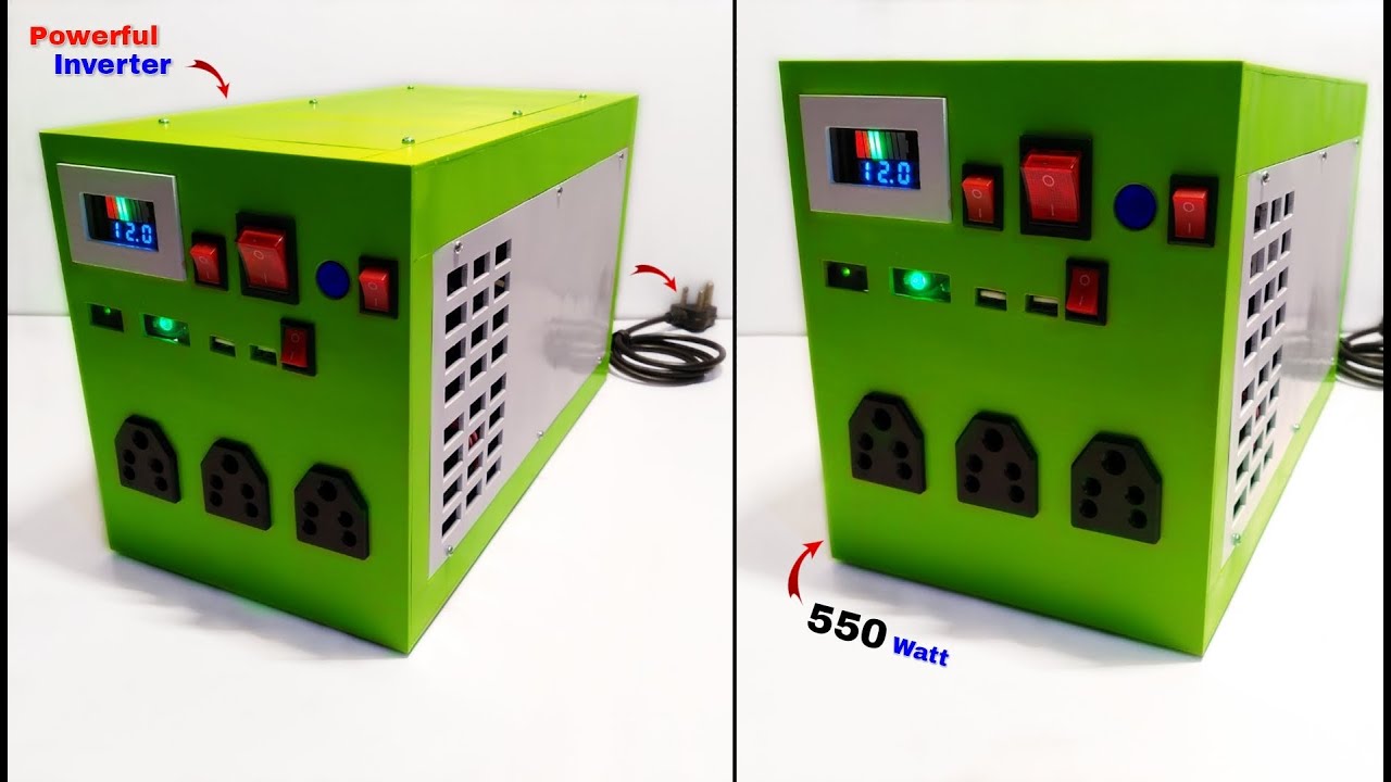 How To Make Powerful Inverter At Home || Smart Inverter कैसे बनाए || Automatic Inverter