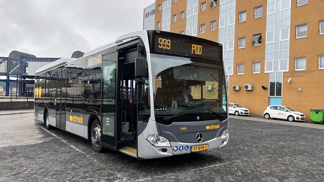 Qbuzz 7103 - Mercedes-Benz Citaro C2 LE - ZF Ecolife kickdown (video)