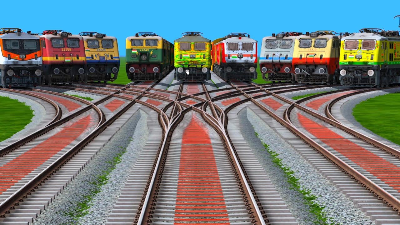 9 train crossing video train game video #train #traintrainvideo  