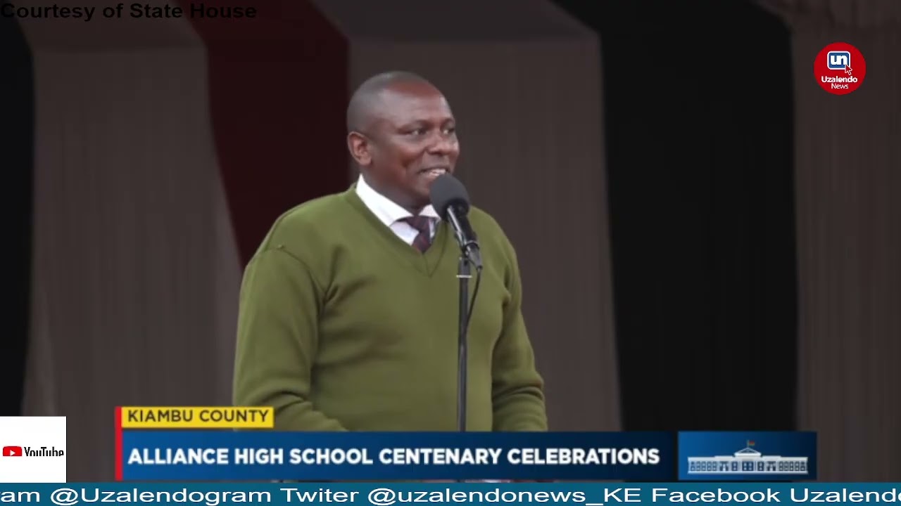 MP Kimani Ichung'wah's speech at Alliance High School During Alliance Centenary Celebration
