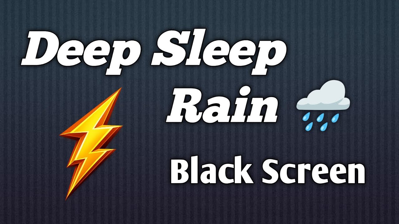 Black Screen Rain Sounds for Deep Sleep 🌧️ | Heavy Rain White Noise | Relaxing Rain for Sleeping