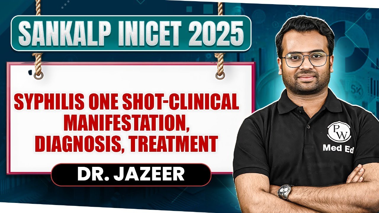 Syphilis One Shot | Clinical Manifestation, Diagnosis, Treatment | INICET Revision | Dr Jazeer Sir
