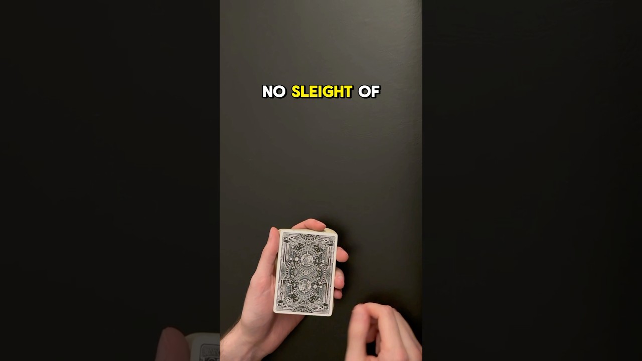 1 Minute Card Trick Tutorial! NO Sleight Of Hand!!! #magic #tutorial #maths