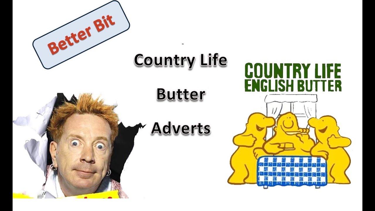 Рекламная подборка Country Life Buttermen & John Lydon (1980-е–90-е)