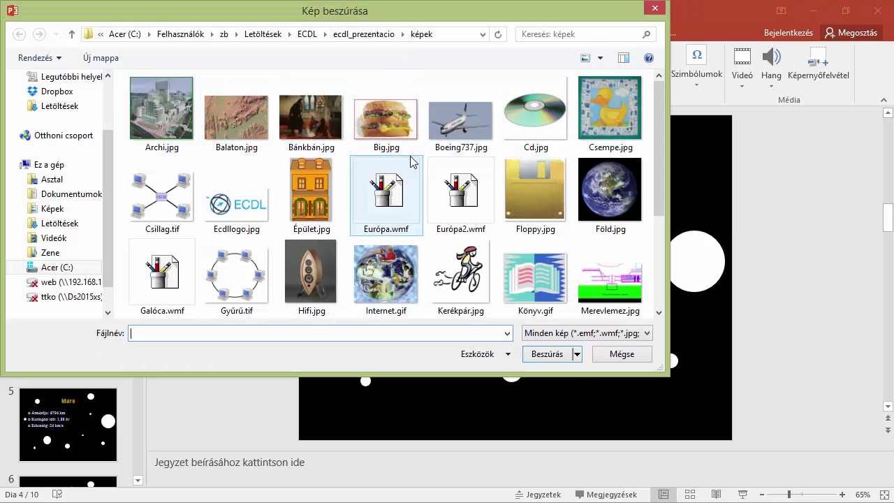 ECDL prezentáció vizsgafeladat megoldás 03 -  https://e-learning.hu/
