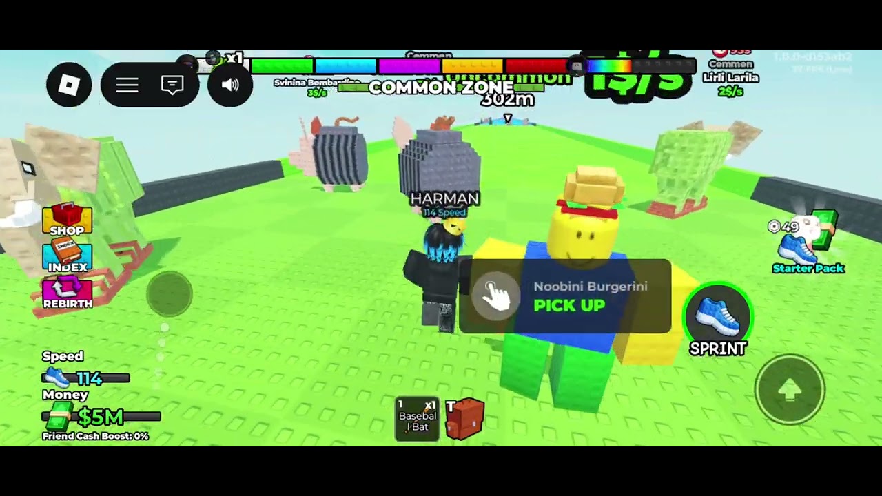 Playing Roblox Walk For Brainrots