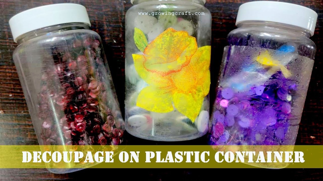 DIY Plastic box I Easy Decoupage tutorial DIY How to make old wood texture