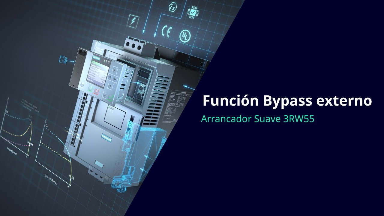 Función Bypass Externo del arrancador 3RW55