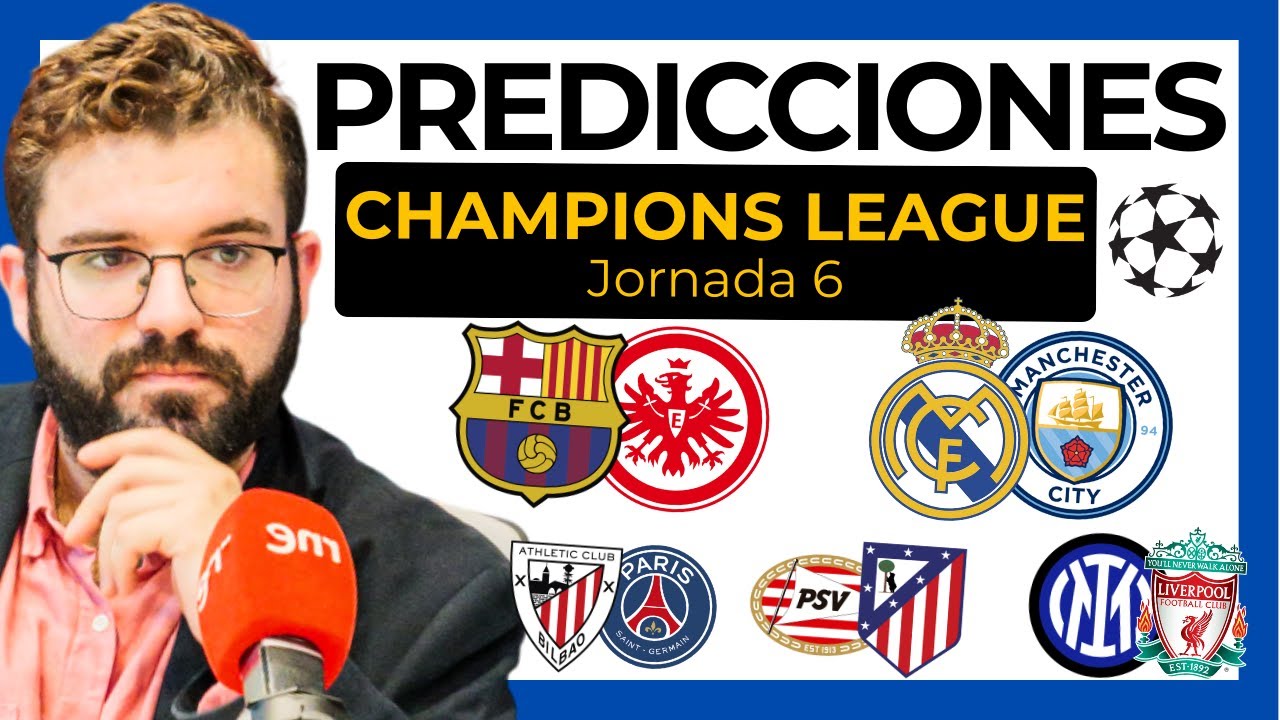 ✅ Pron&oacute;sticos y Apuestas CHAMPIONS LEAGUE J6 | Real Madrid - Manchester City, Barcelona - Frankfurt&hellip;