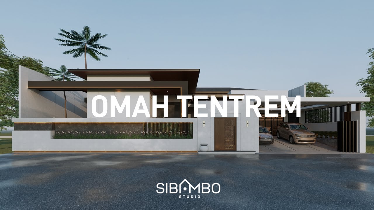 Desain Rumah Tropis Modern di Lahan 25 X 37 m2  | Cerita Rumah: Omah Tentrem